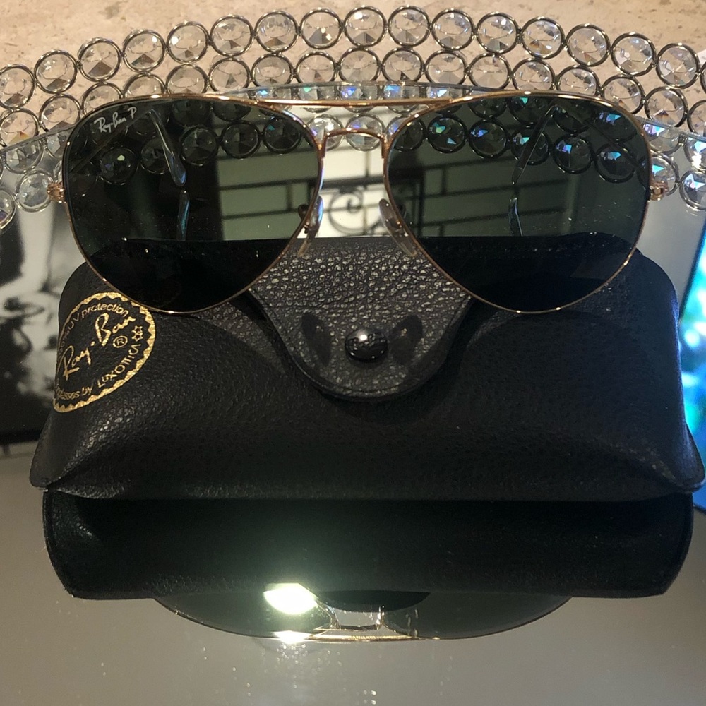 Ray Ban LARGE aviators polarized